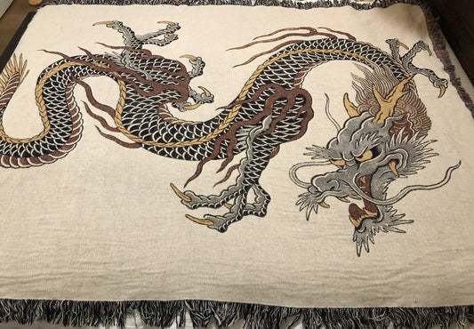 SOLD OUT! --RYU Woven Tapesrtry Throw Blanket (Large 60x80)